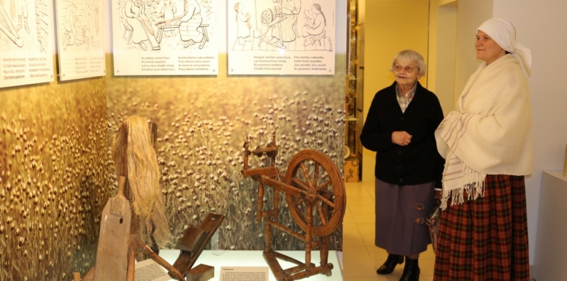 Jauna pastāvīga ekspozīcija “Lina sēkliņas stāsts” Viļānu novadpētniecības muzejā