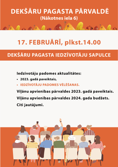 Iedzīvotāju sapulce Dekšārēs