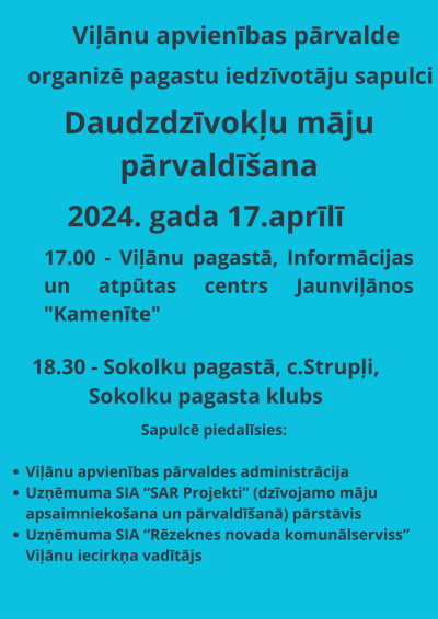 Sapulces par daudzdzīvokļu māju pārvaldīšanu